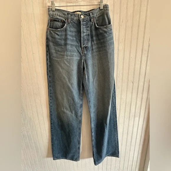 GRLFRND Light Blue High-Rise Wide-Leg Jeans - Picture 3 of 10